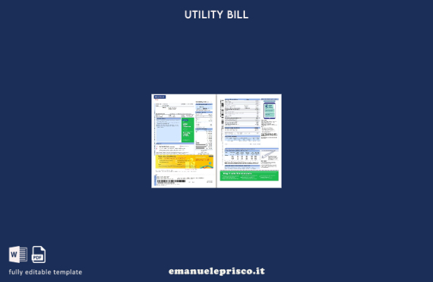 stile verificato Modello di bolletta delle utenze India Reliance Energy